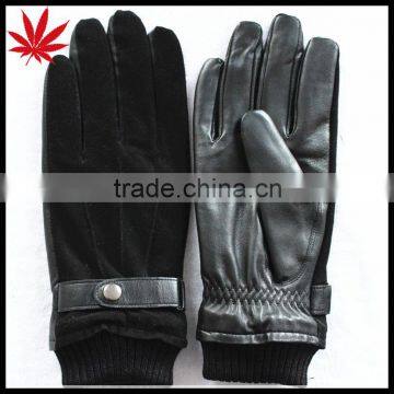 Top Trendy Leather Gloves for Men With Pigsuede on the Back photo-3