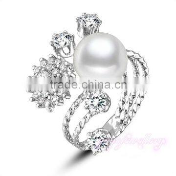 Hi quality china factory direct wholesale jewelry model pearl ring