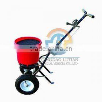 walk behind spreader, manual fertilizer spreader, plastic fertilizer spreader