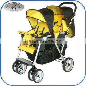 easy fold light weight twin stroller