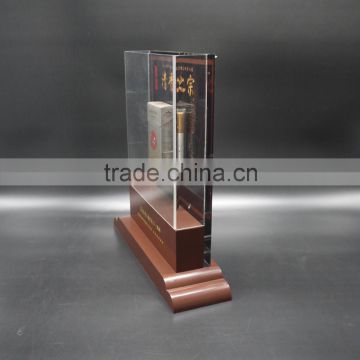 custom beautiful acrylic cigarette display stand holder / floor standing tobacco holder