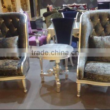 Luxury wooden hotel lobby reception chair XYD150