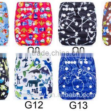 AnAnBaby New Printed Baby Cloth Diapers Reusable Bulk Cloth Diapers photo-6
