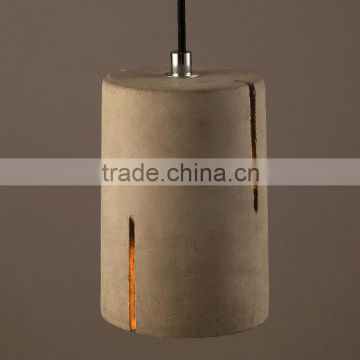 Natural feature cement /concrete lamp shade with UV light designed for home pendant ceiling lamp