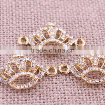 jewelry crown crystal rhinestone connector charms ! wholesale crystal glitter sliver Connector for bracelet beads making!!