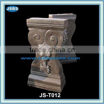 Natural stone table base