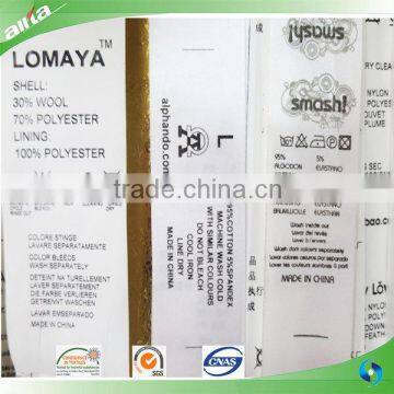 Printed Garment Wash Care Labels for T-shirts/swimwear photo-2