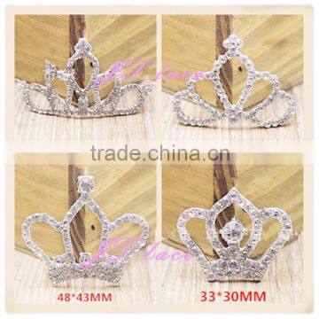 4 Size Metal Crown Button-White Silver Crown Rhinestone Decorative Metal Shank Buttons Quality Choice photo-3
