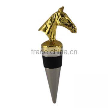 Gold horse wine stopper custom wine gifts bottle stopper for decoration