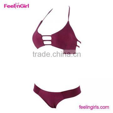 High Waist Strapless Beachwear Fabric photo-2