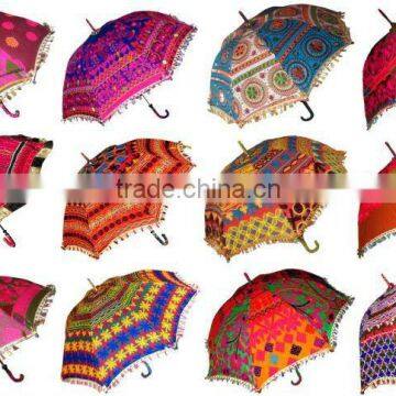 Tribal Bohemian Indian parasol colourful Indian sun umbrellas-parasol