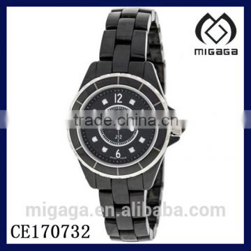 fashion made in china free shipping black ceramics watches unisex*unisex ceramics watches free shipping