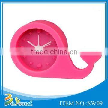 Specialized lovely shape good use silicone table alarm clock