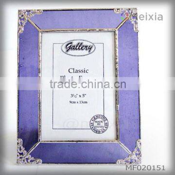 MF020151 china wholesale tiffany style stained glass photo picture frame for home decoration piece