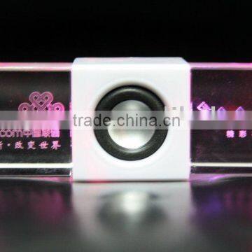 Led mini crystal speaker