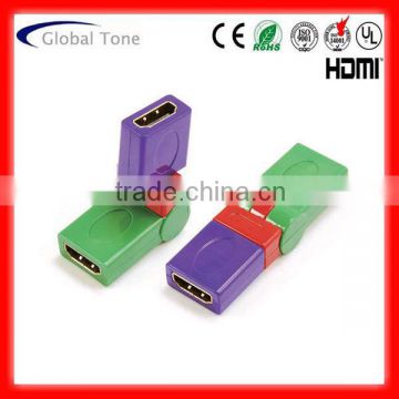 GT3-1308-8 HDMI A female to HDMI A female adaptor rotating 360deg