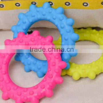 Sun Shaped Rubber Squeaky Pet Dog Chew Toy photo-2