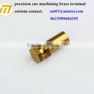 customized CNC machining anodized brass standoff