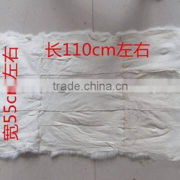Natural White Color Factory Supply 100% Rex Rabbit Fur Plate for Garments photo-4