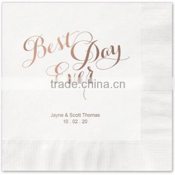 Personalized Wedding Cocktail Napkins, set of 100