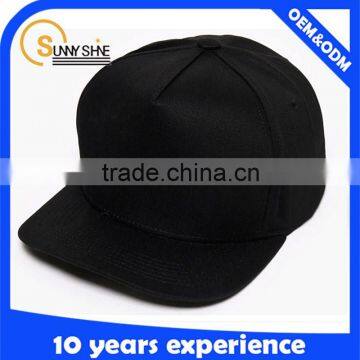 Blank short brim snapback plain hats wholesale