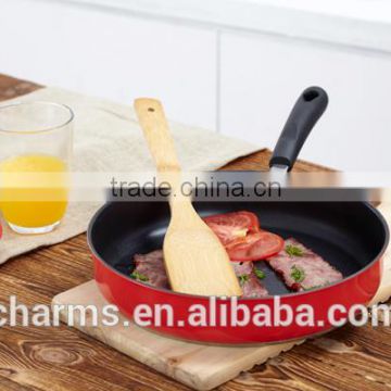 Super capsule bottom red color non-stick induction fry pan