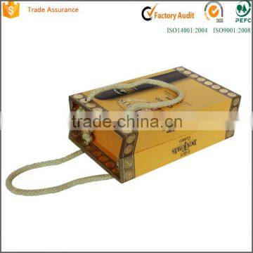 Packaging Box Industrial Use and Glossy Lamination Printing Handling Spanish Cedar Cigar Box photo-3