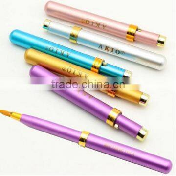 Portable Retractable Lip Eyeliner Lipstick Gloss Brush Cosmetic Makeup Beauty