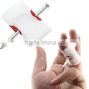 Nail through finger Novelty joke toys