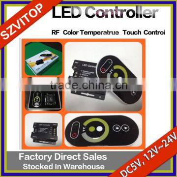 LED Light Strip Remote Controller Redio Frequency Color Temperatrue Touch Control DC5V,12V,24V
