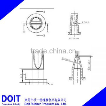 customized silicone rubber part for one way water valve made in china