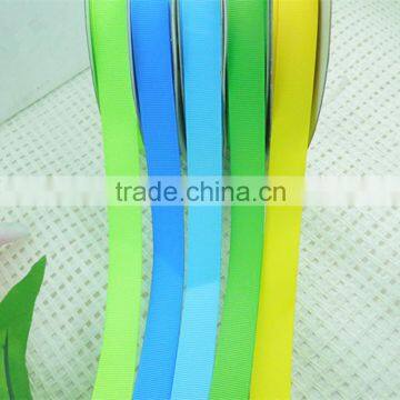 wholesale green yellow custom grosgrain ribbon,ribbon grosgrain 3 6 10 15 25 38 50mm