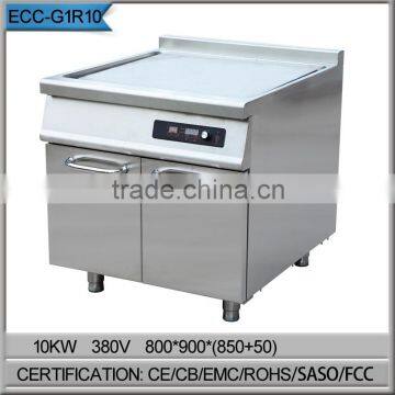 Portable free standing stainless steel industrial electric induction grill