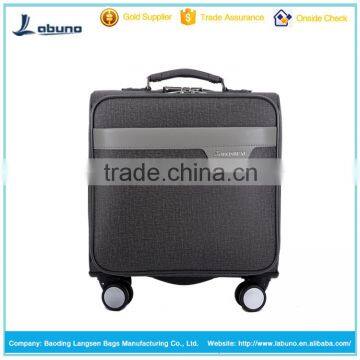 wholesale boarding luggage bag PU trolley luggage