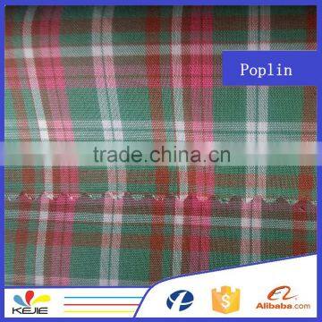 100% cotton yarn dyed woven shirting fabric in china