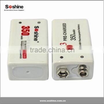 Manufacturer Supply Soshine Li-ion 9V 350mah Rechargeable Battery With Protect Board photo-4