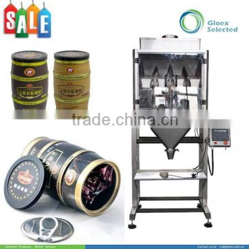 Semi-automatic Liner Weigher coffee tin can packaging