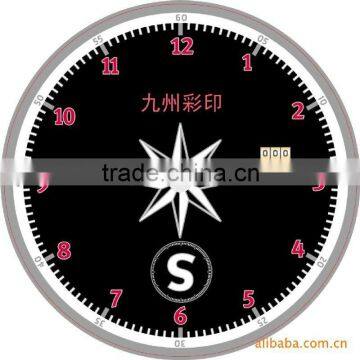 Exquisite black design clock face with luminous function