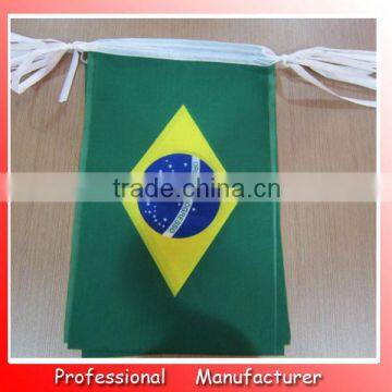 advertising sports flag,wholesales polyester flag,Brazil bunting pennant