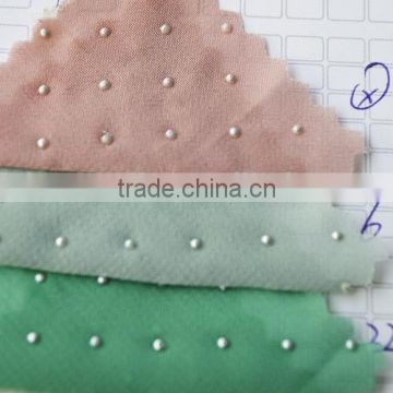 chiffon with metal dot design fabric