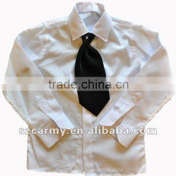 formal and solid color men or boy's shirt with tie