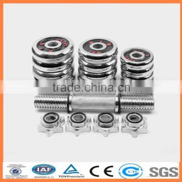 Black paint red word Adjustable electroplate chrome Dumbbell