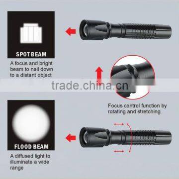 Hot sale high quality Focus Control LED Flashlight