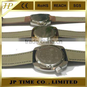 Fancy Big Crown on 3.8 Hour High Quality Swiss Movt Quartz Watch Stainless Steel Back photo-2
