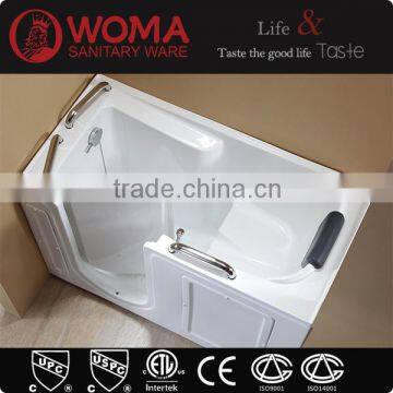 Q373 walk in tub faucet acrylic white walk in bathtub with inward opening door