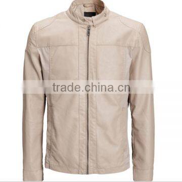 Custom Made PU Leather Jacket For Mens