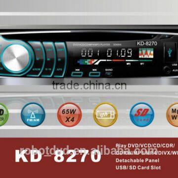 KD-8270 24V DETACHABLE PANEL ONE DIN CD USB SD AUX CAR DVD PLAYER