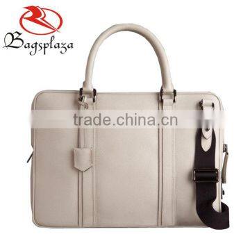 M4011 Wholesale OEM white top quality men laptop bag PU tote bag men