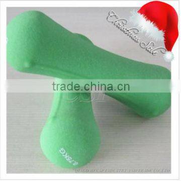 High Quality Color Vinyl Dipping Dumbbell ,Crossfit Gym Basic Equipment Rubber Coated Dumbbell photo-3