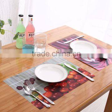 strawberry and apple 3d table mat for cartoon display family baby placemats